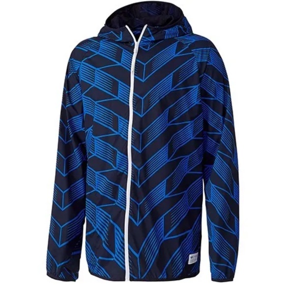 ADIDAS HZO UNITED CLUB RETRO SOCCER FOOTBALL HOODED JACKET WINDBREAKER Men's M - Picture 1 of 16